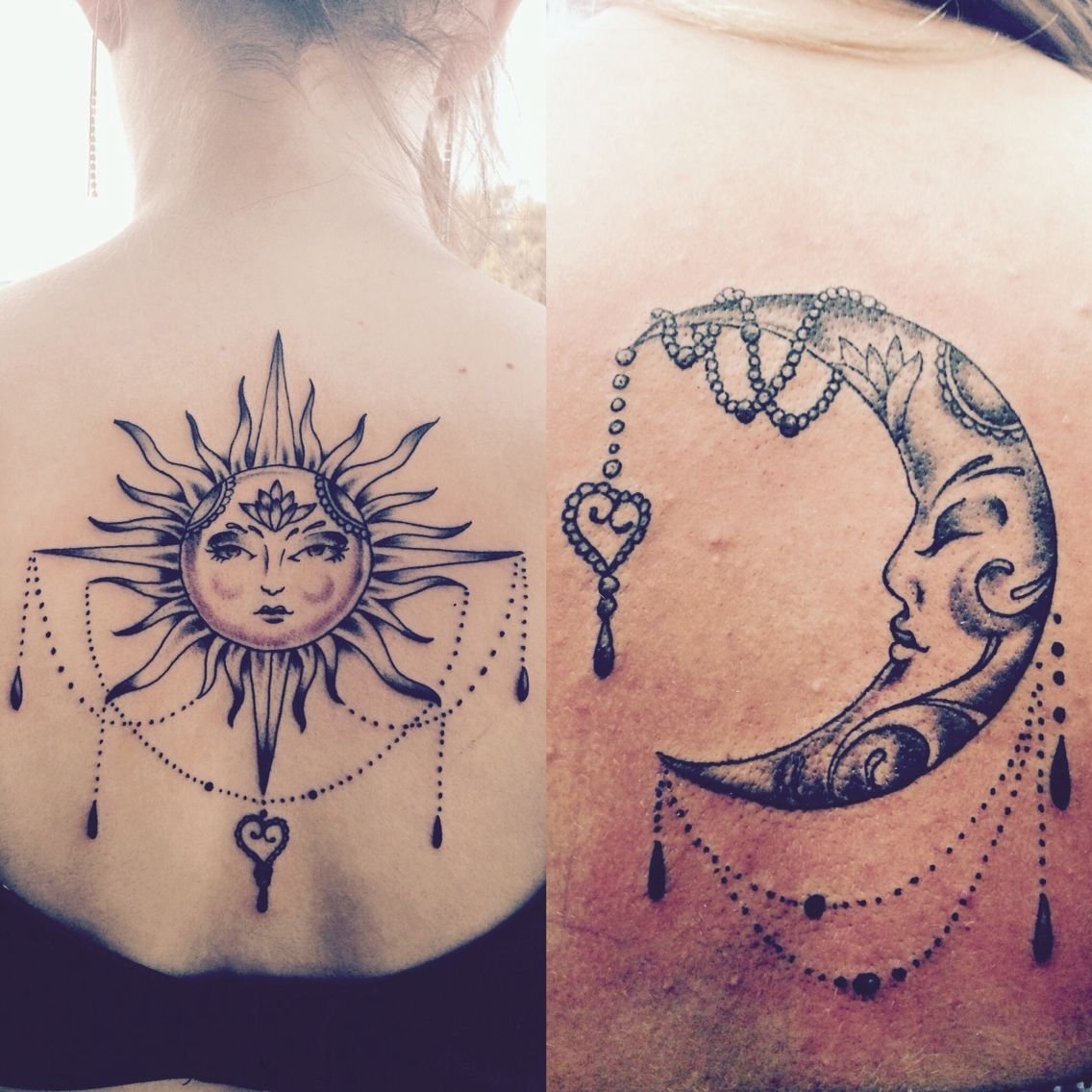 10 Awesome Sun And Moon Tattoo Ideas my sisters and mine new tattoo sun and moon cuz were total 2022