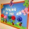 my spring bulletin board (one of my favorites) thinking about