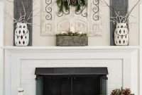 my winter fireplace mantel and hearth | worthing, fireplace mantel