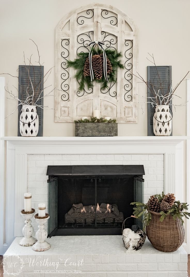 10 Ideal Decorating Ideas For Fireplace Mantels my winter fireplace mantel and hearth worthing fireplace mantel 4 2023