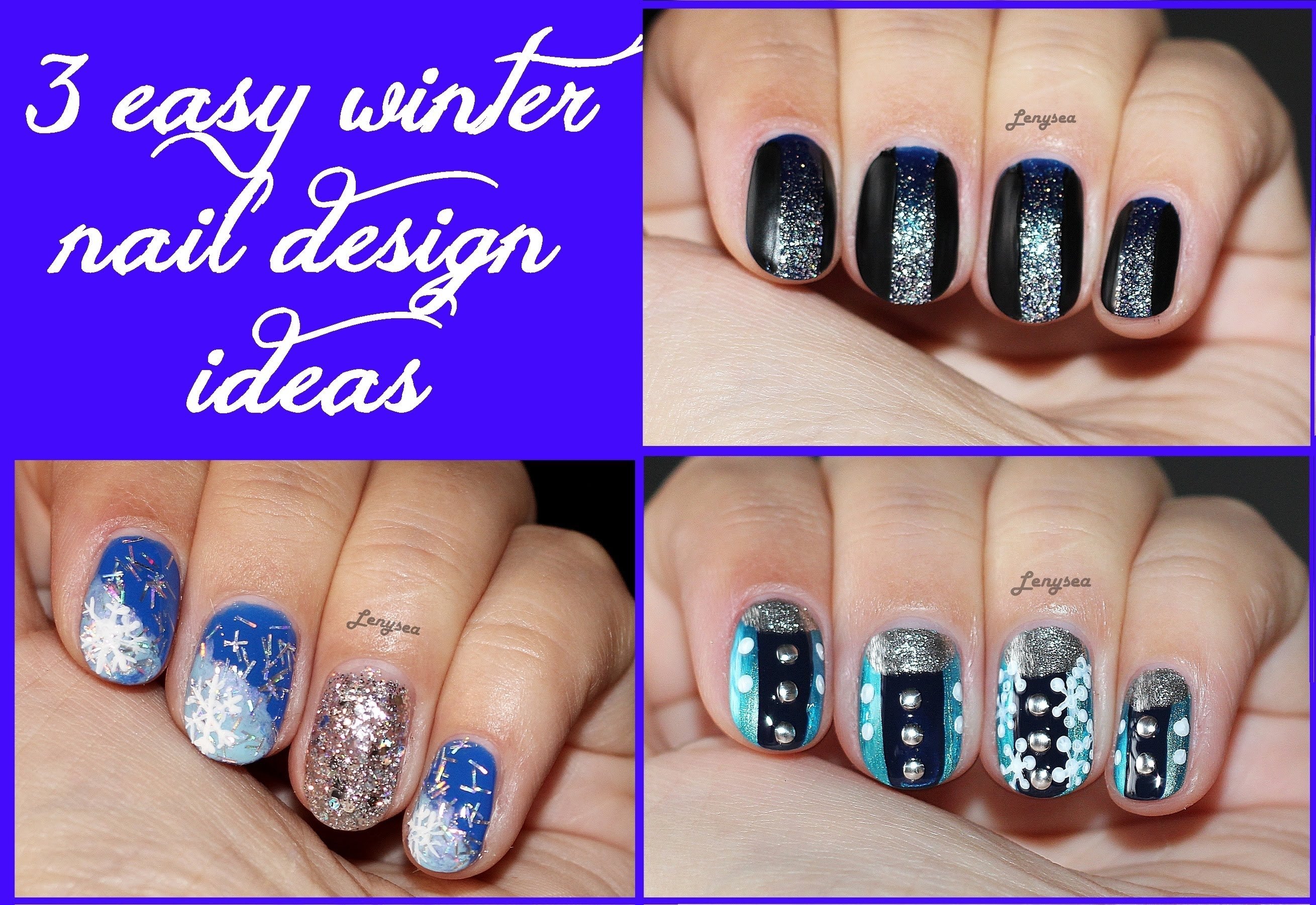 10 Spectacular Cute Nail Ideas For Winter nail art designs three easy winter nail designs for short nails 3 2022