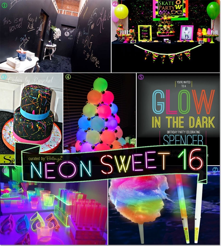 10 Elegant Glow In Dark Party Ideas neon glow in the dark sweet 16 party theme ideas 4 2023