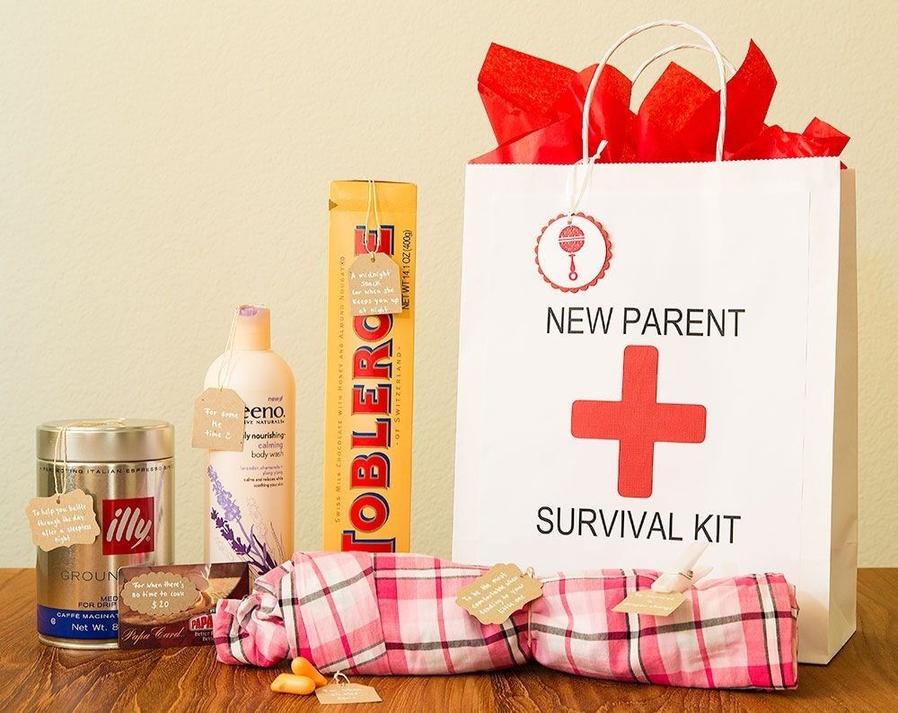 10 Trendy Gift Ideas For New Parents new parent survival kit survival kits survival and midnight snacks 2022