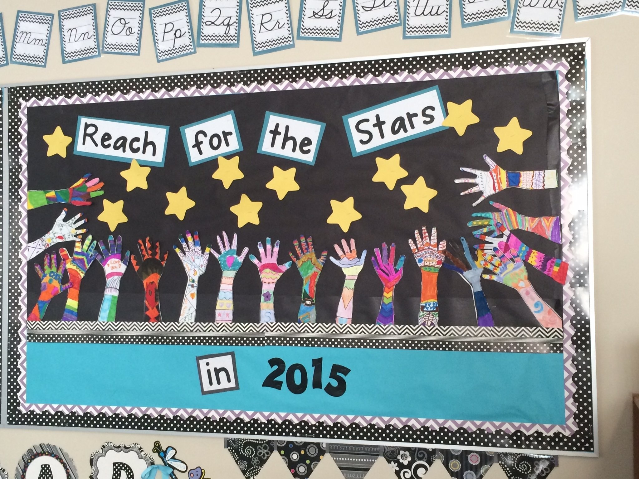 10 Lovely New Year Bulletin Board Ideas new years bulletin board students trace their arm and hand and 2022