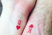 newlywed husband and wife tattoos. forever my king❤ forever his