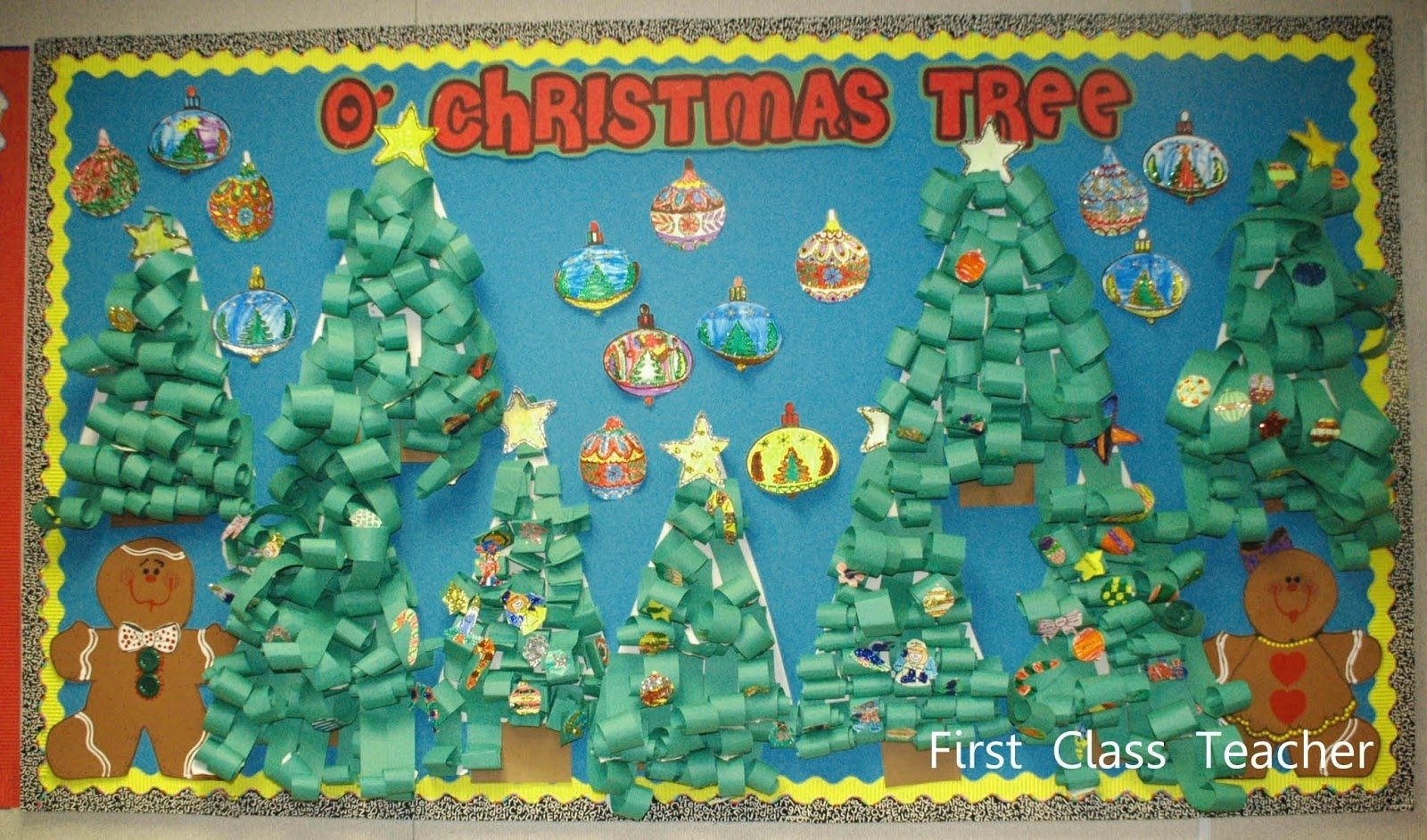 10 Unique Christmas Classroom Bulletin Board Ideas o christmas tree bulletin board myclassroomideas 2022