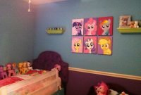 olivia's big girl my little pony room. including the ponies i