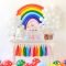 over the rainbow birthday party for kids | colorful birthday party