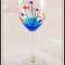 painted wine glasses ideas | hand painted fish wine glass | glass