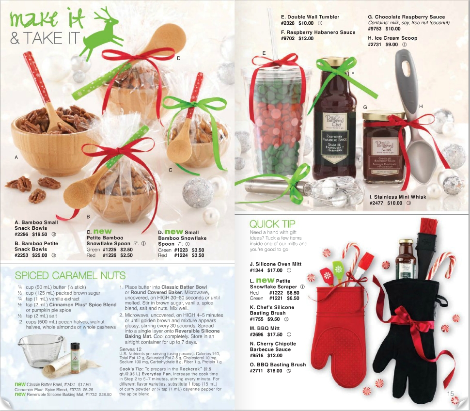 10 Elegant Gift Ideas For A Chef pampered chef 2013 christmas catalog great gift ideas in cute sets 2023