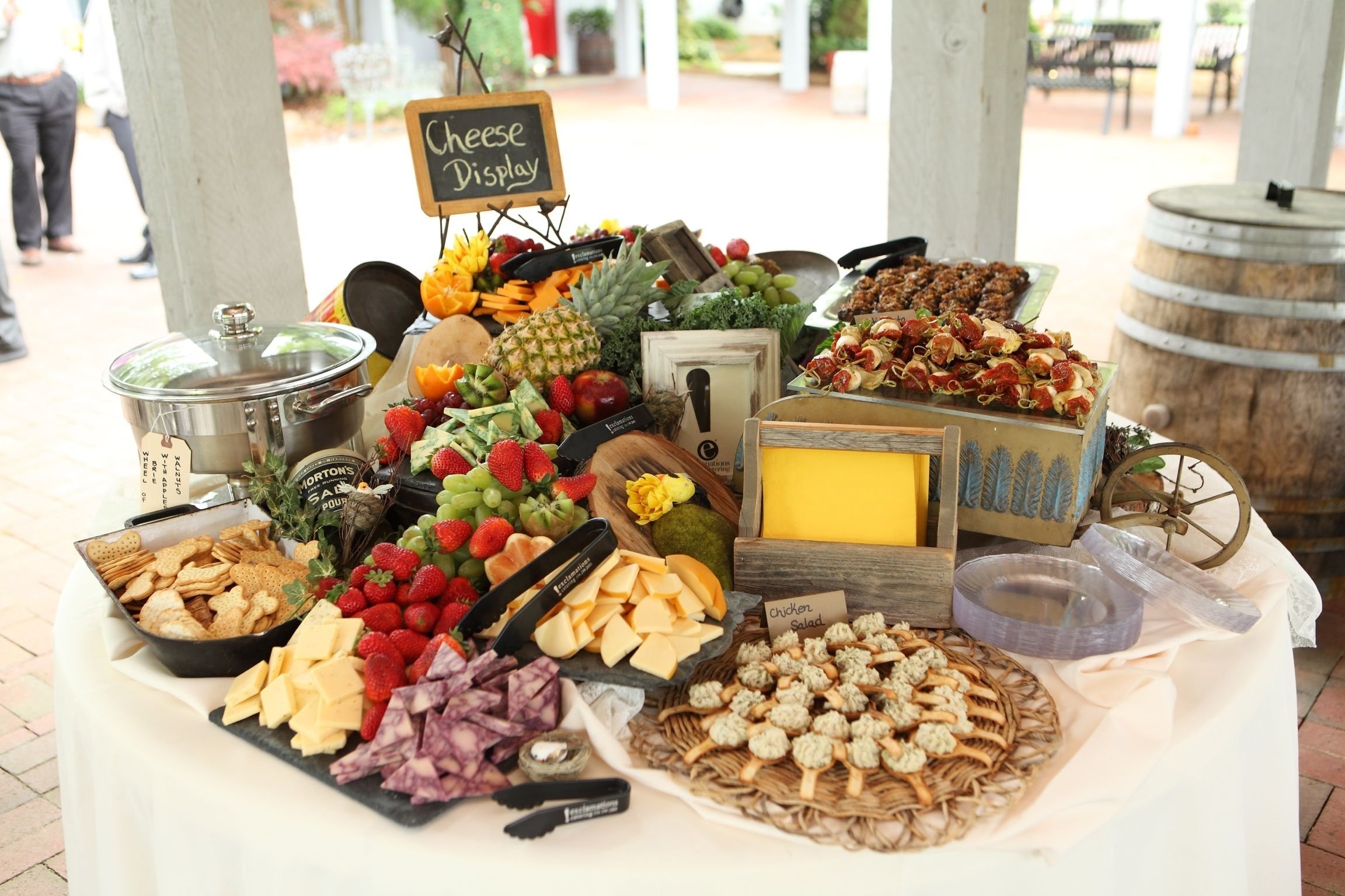 10 Beautiful Food Ideas For Wedding Reception perfect display of cheese crackers fruit finger foods etc for a 1 2022