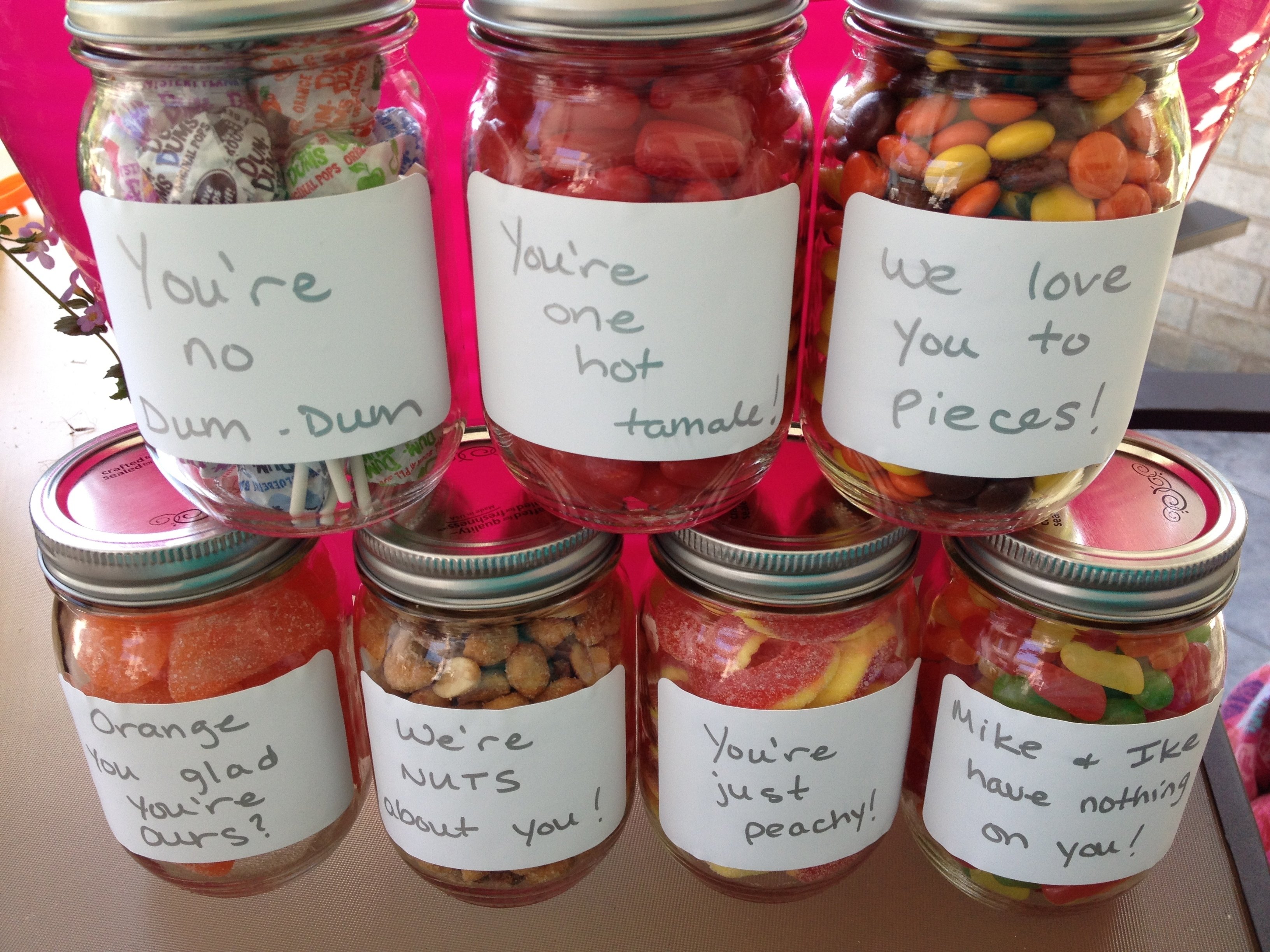 10 Elegant Cute Gift Ideas For Him perfect gift for dad candy in mason jars with cute sayings diy 2022
