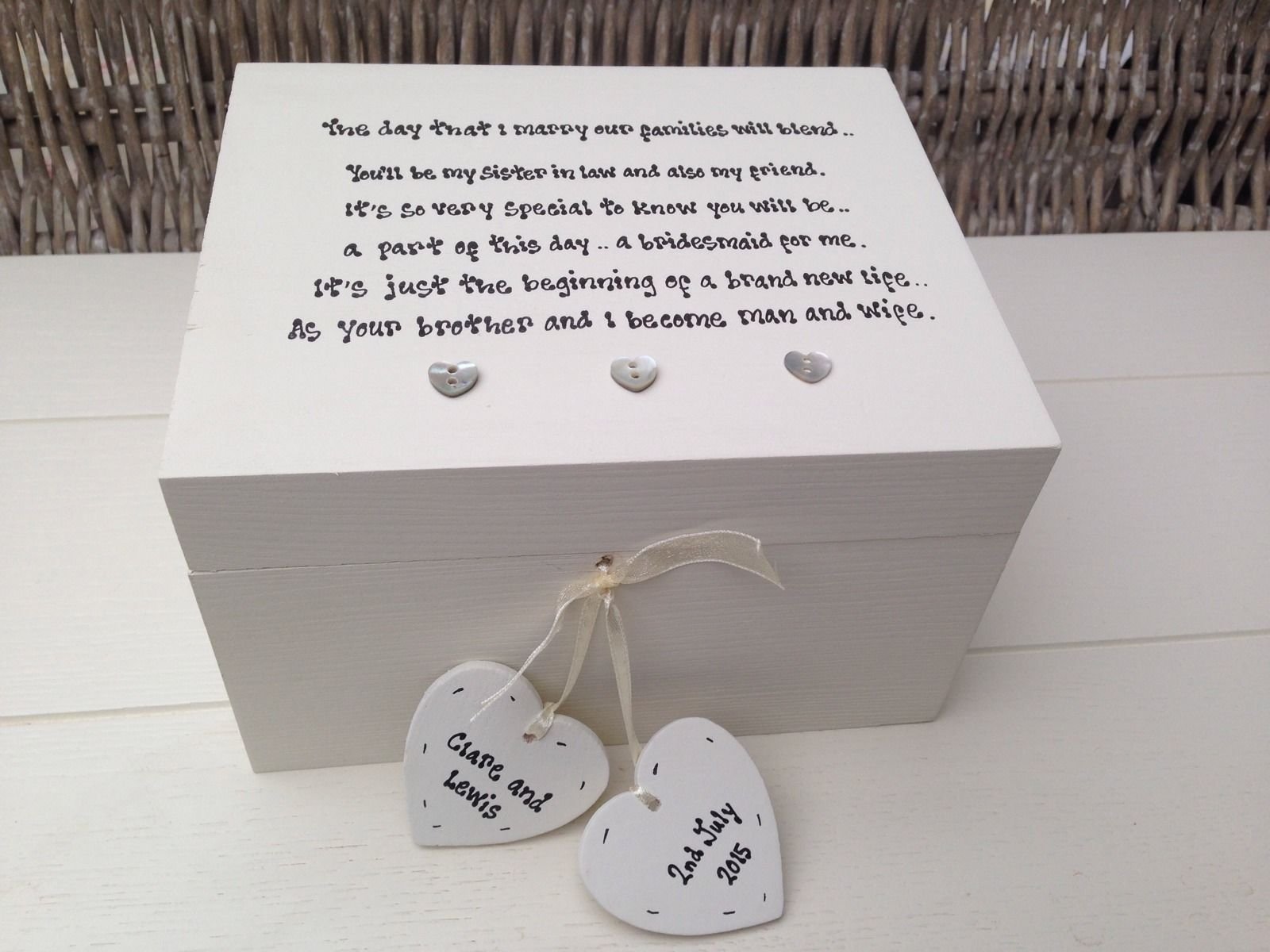 10 Wonderful Sister In Law Gift Ideas personalised chic bridesmaid sister in law wedding gift jewellery box 2023