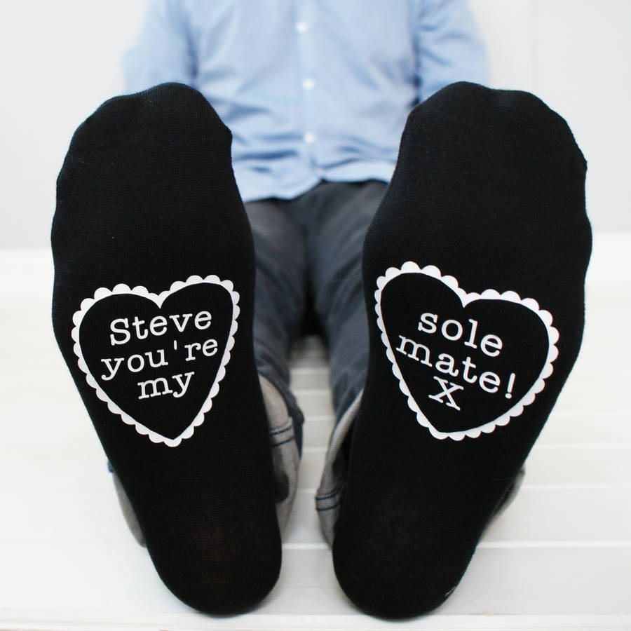 10 Best Second Wedding Anniversary Gift Ideas For Him personalised sole mate mens sockssparks and daughters 2022