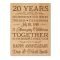 personalized 20th anniversary gift for him,20 year wedding