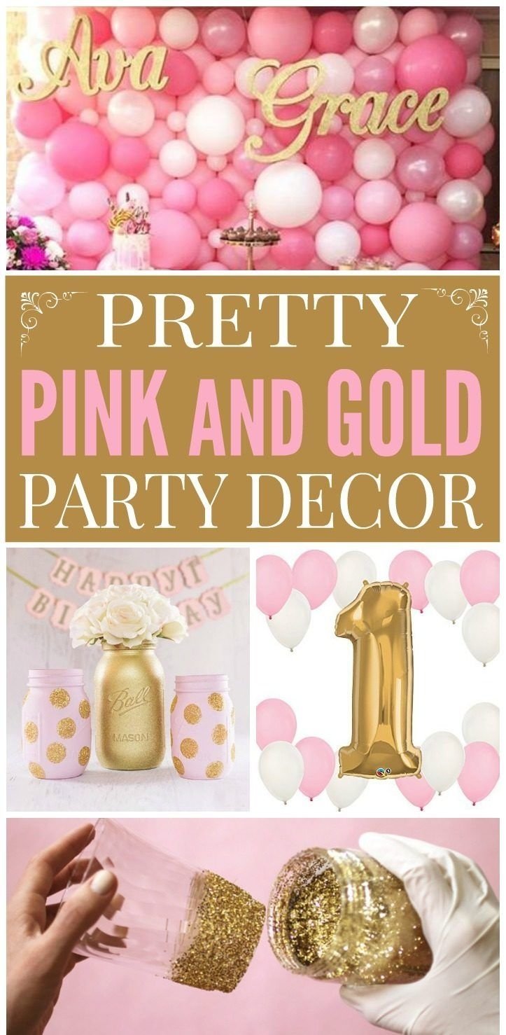10 Stylish 16 Birthday Ideas No Party pink gold decorations gold party decorations pink gold party 4 2022