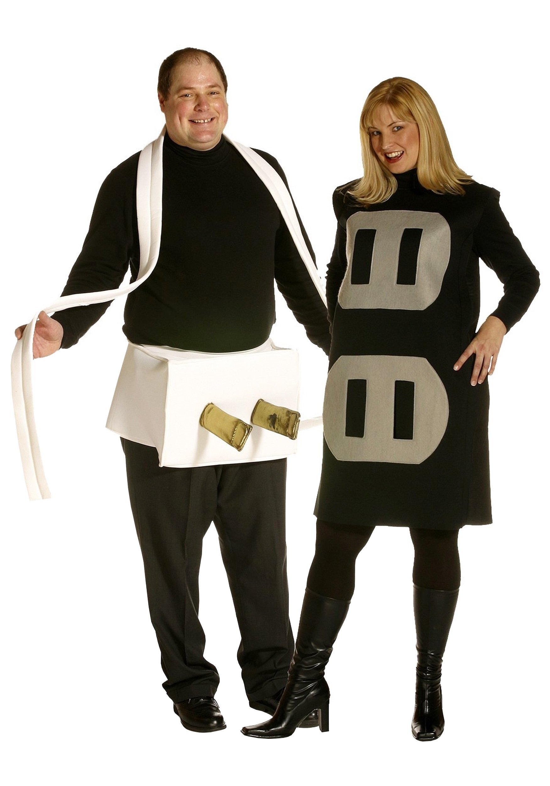 10 Lovable Adult Couple Halloween Costume Ideas plus size plug and socket costume 7 2022