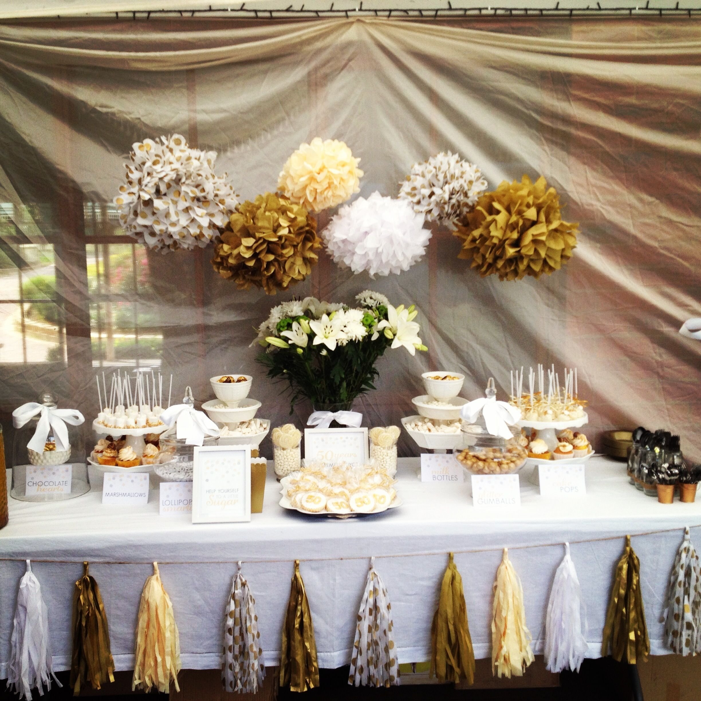 Elegant table setting for a 20th wedding anniversary party