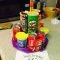 pringles soda candy junk &quot;cake&quot; 16 year old boy birthday idea