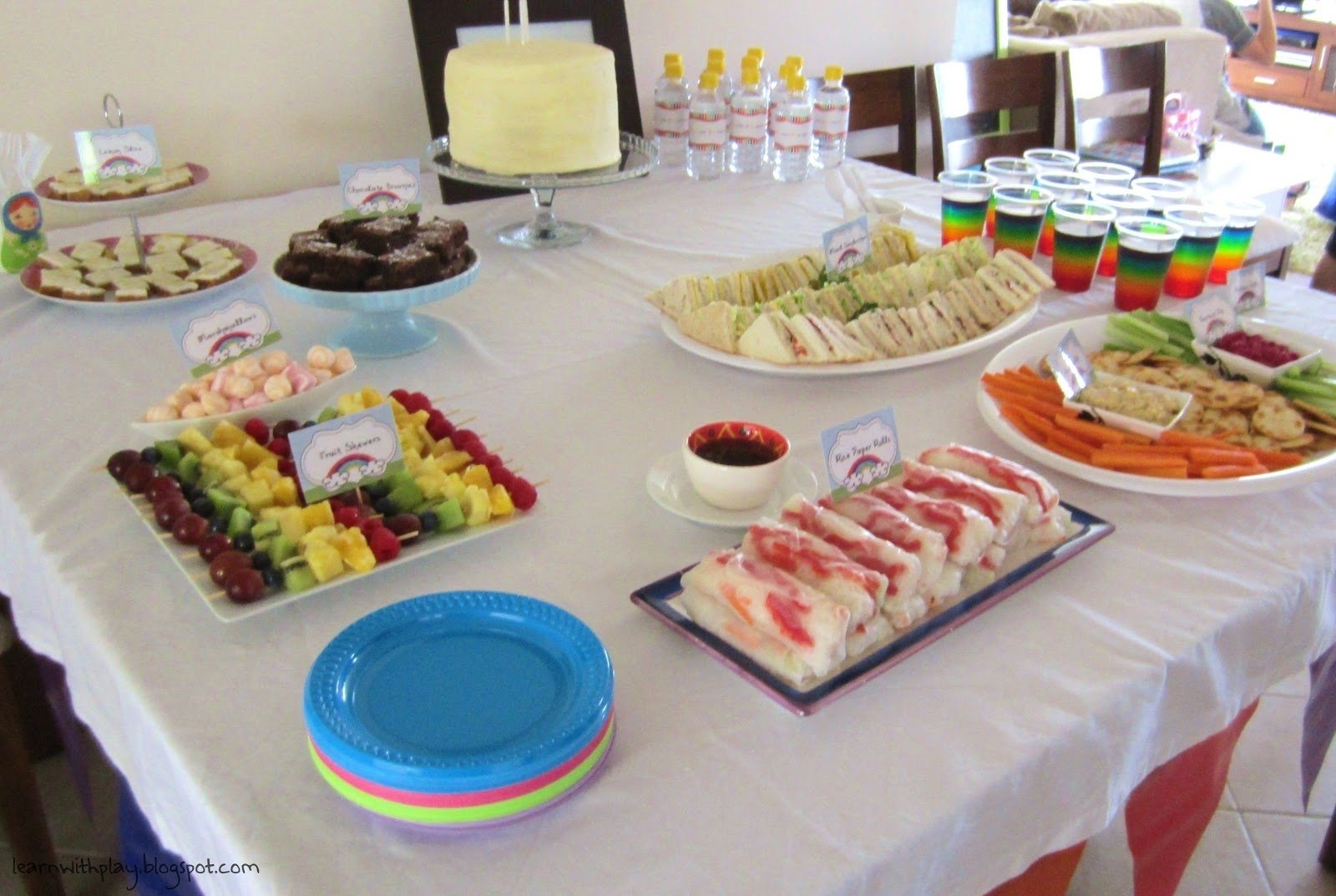 10 Pretty Birthday Party Finger Food Ideas For Adults rainbow birthday party ideas rainbow food adult birthday party 2022