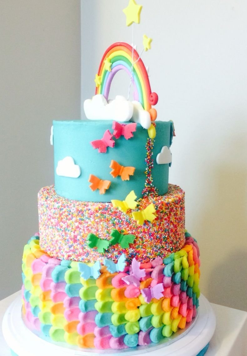 10 Amazing Little Girl Birthday Cake Ideas rainbow cake back of my little pony rainbow dash cakethe 2022