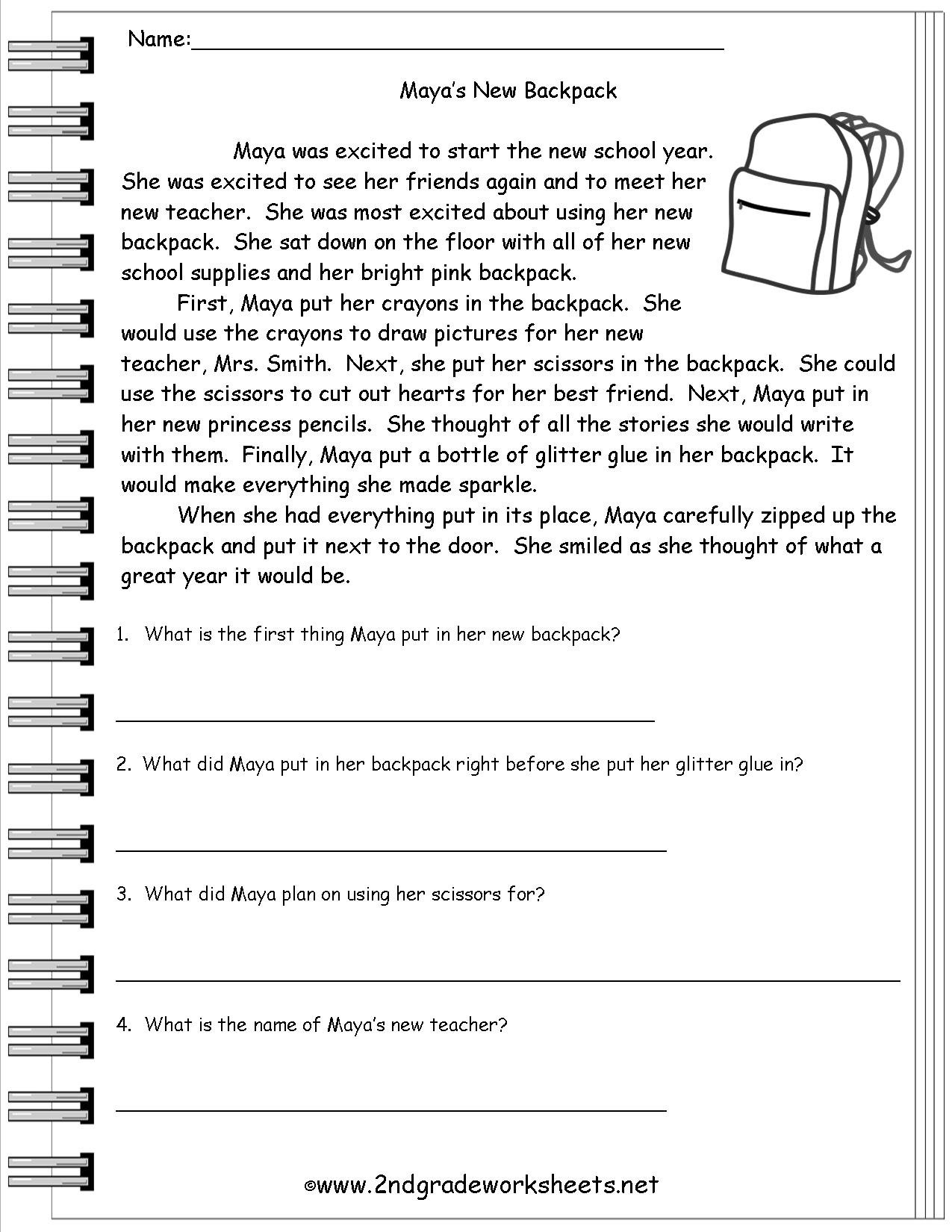 10 Attractive 4Th Grade Main Idea Worksheets reading worksheeets 2022