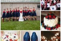red, white and blue wedding ideas