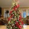 red, white, and green christmas tree - substitute the white with