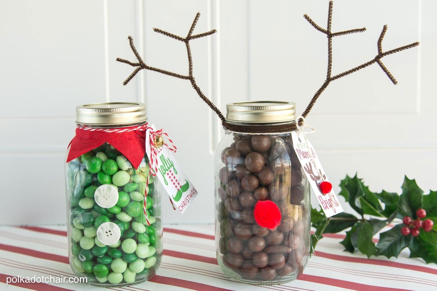 10 Lovable Christmas Gift Ideas To Make reindeer mason jar christmas gift idea cute easy would make dma 2022