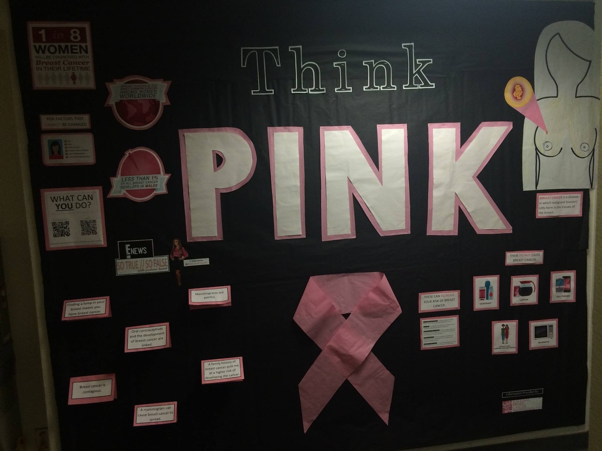 10 Stunning Breast Cancer Awareness Bulletin Board Ideas resident assistant think pink breast cancer awareness 1 2022