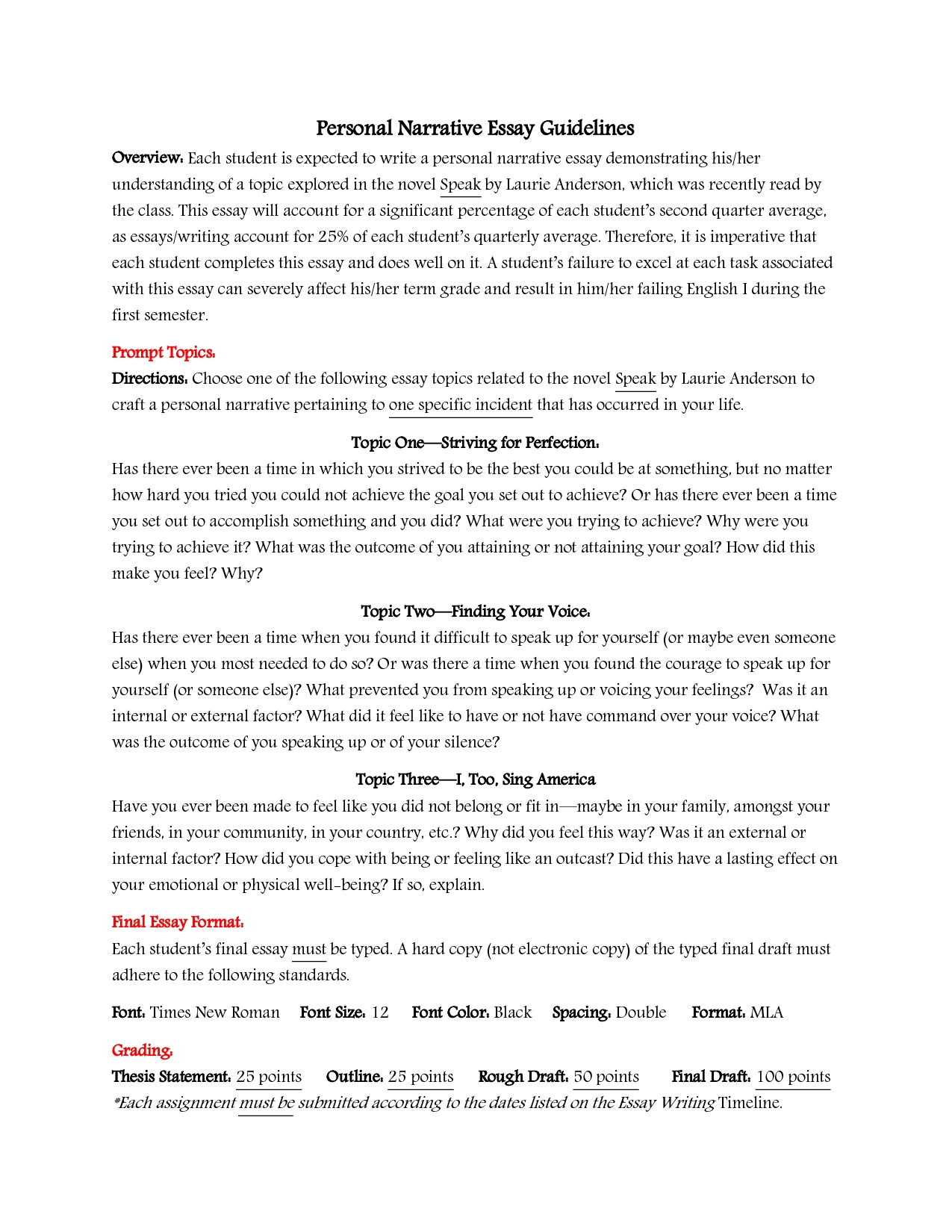 10 Stylish Ideas For A Personal Narrative resume examples templates fresh ideas for how to write a personal 2023