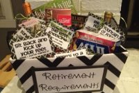 retirement requirements&quot; gift basket #retirement #retire #gifts http