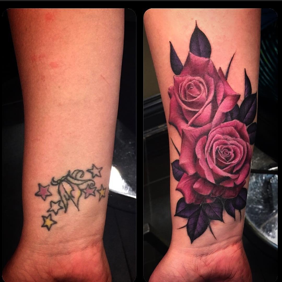 10 Lovely Ideas For Cover Up Tattoos rose cover up tattoos best tattoo ideas gallery 3 2024