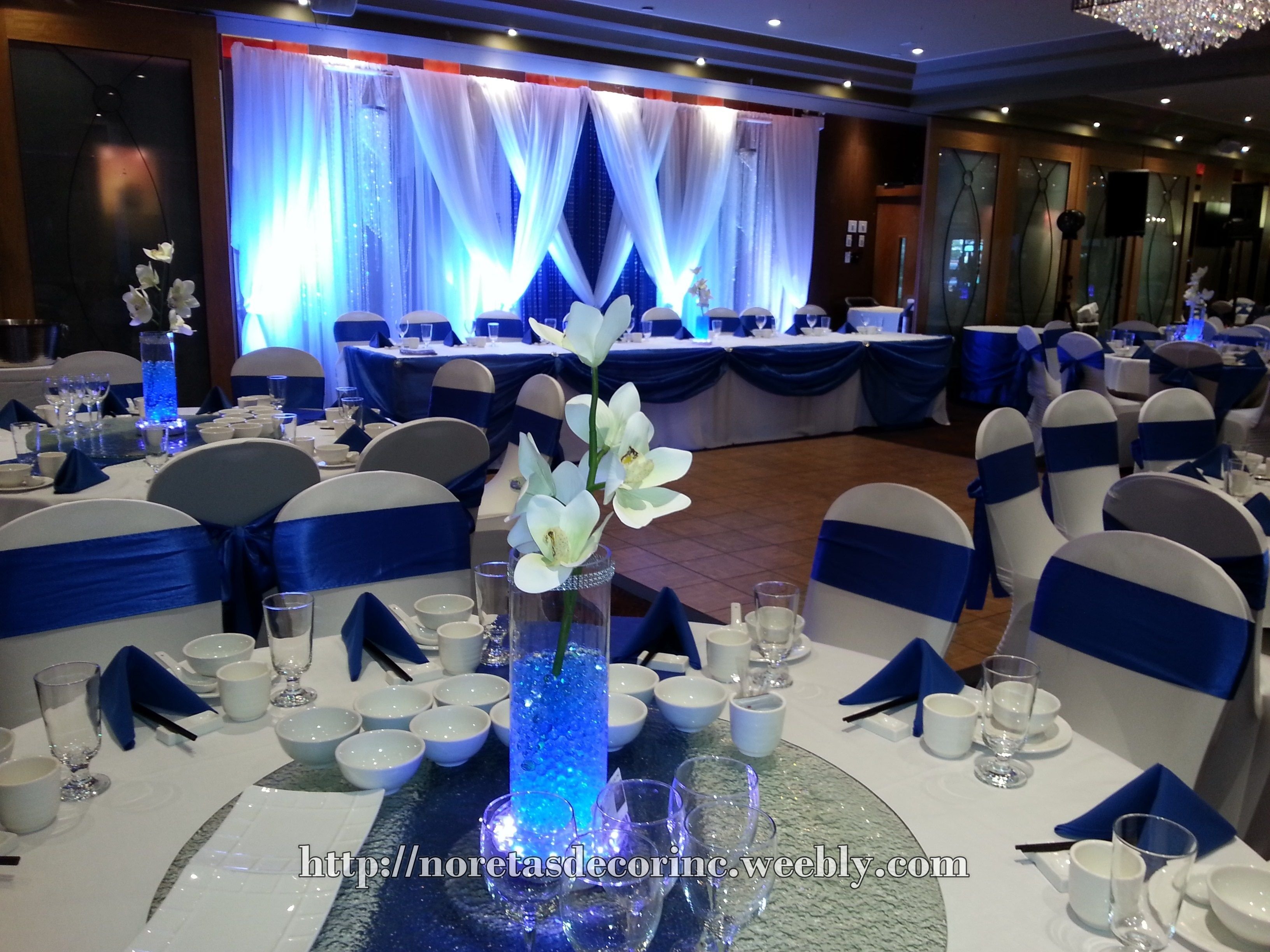 10 Great Blue And White Wedding Ideas royal blue decoration blue and white backdrop quinceanera 2023
