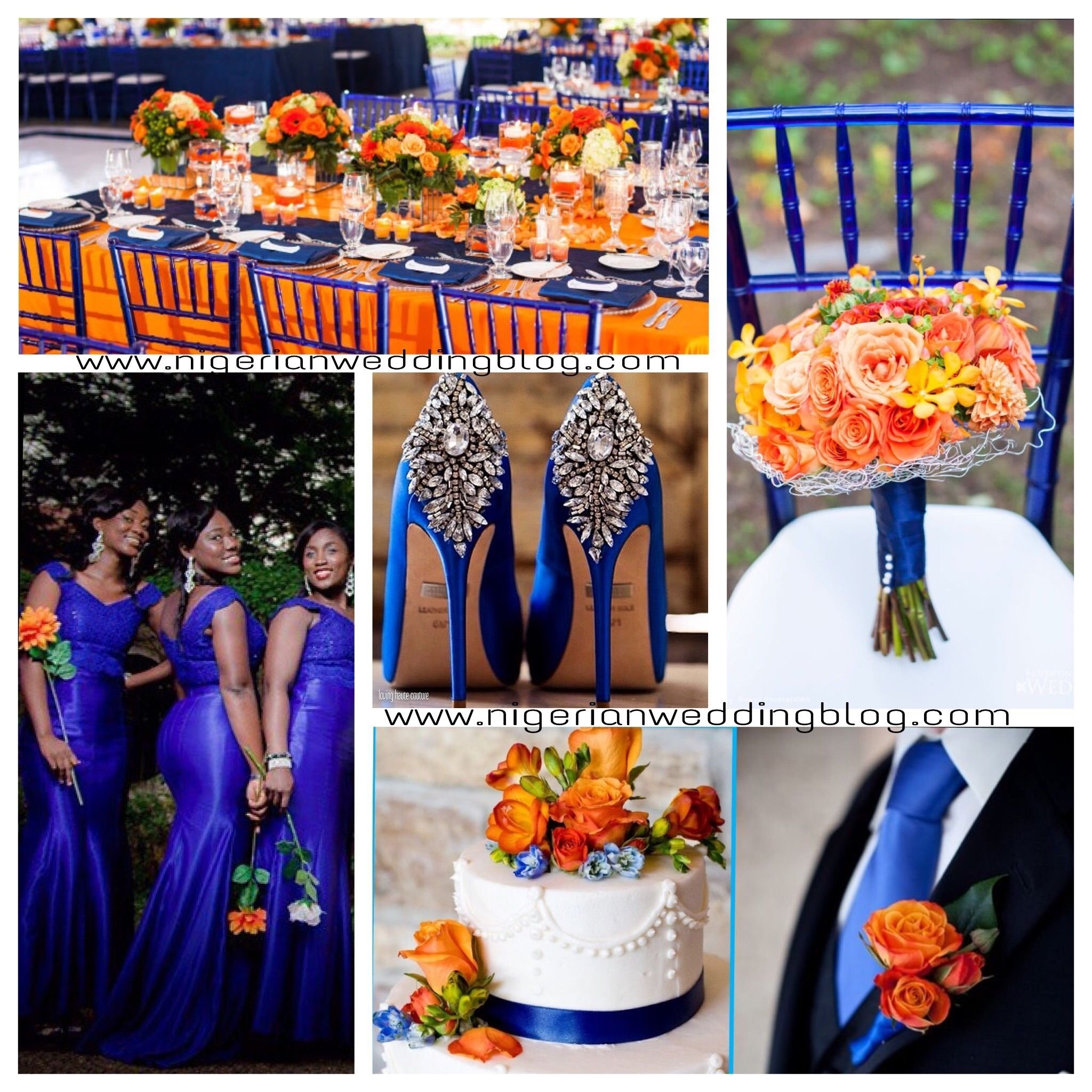 10 Elegant Orange And Blue Wedding Ideas royal blue orange wedding color sceheme orange wedding colors 2 2023
