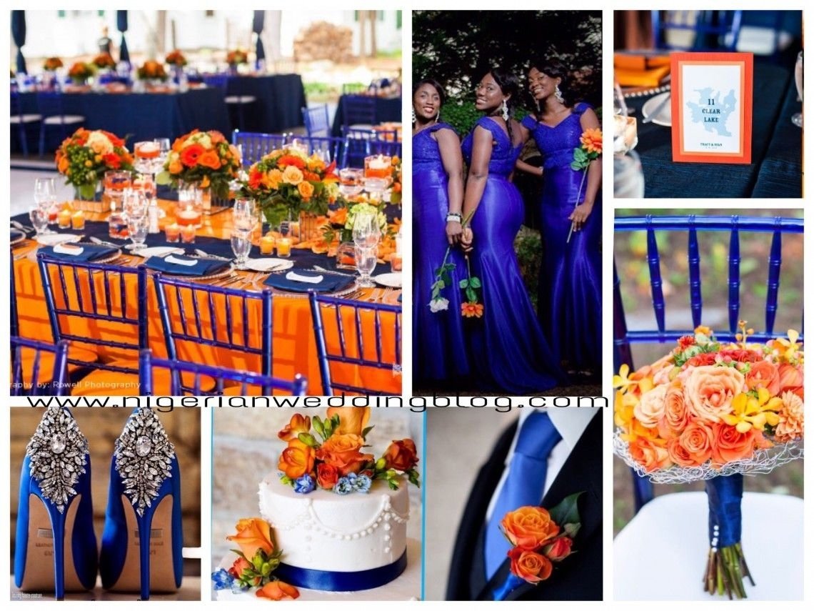 10 Elegant Orange And Blue Wedding Ideas royal blue orange wedding color sceheme orange wedding colors 3 2023