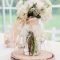 rustic mason jar and birch wedding centerpiece ideas | deer pearl