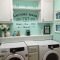 rustic shabby chic laundry room, vintage vinyl decal small laundry