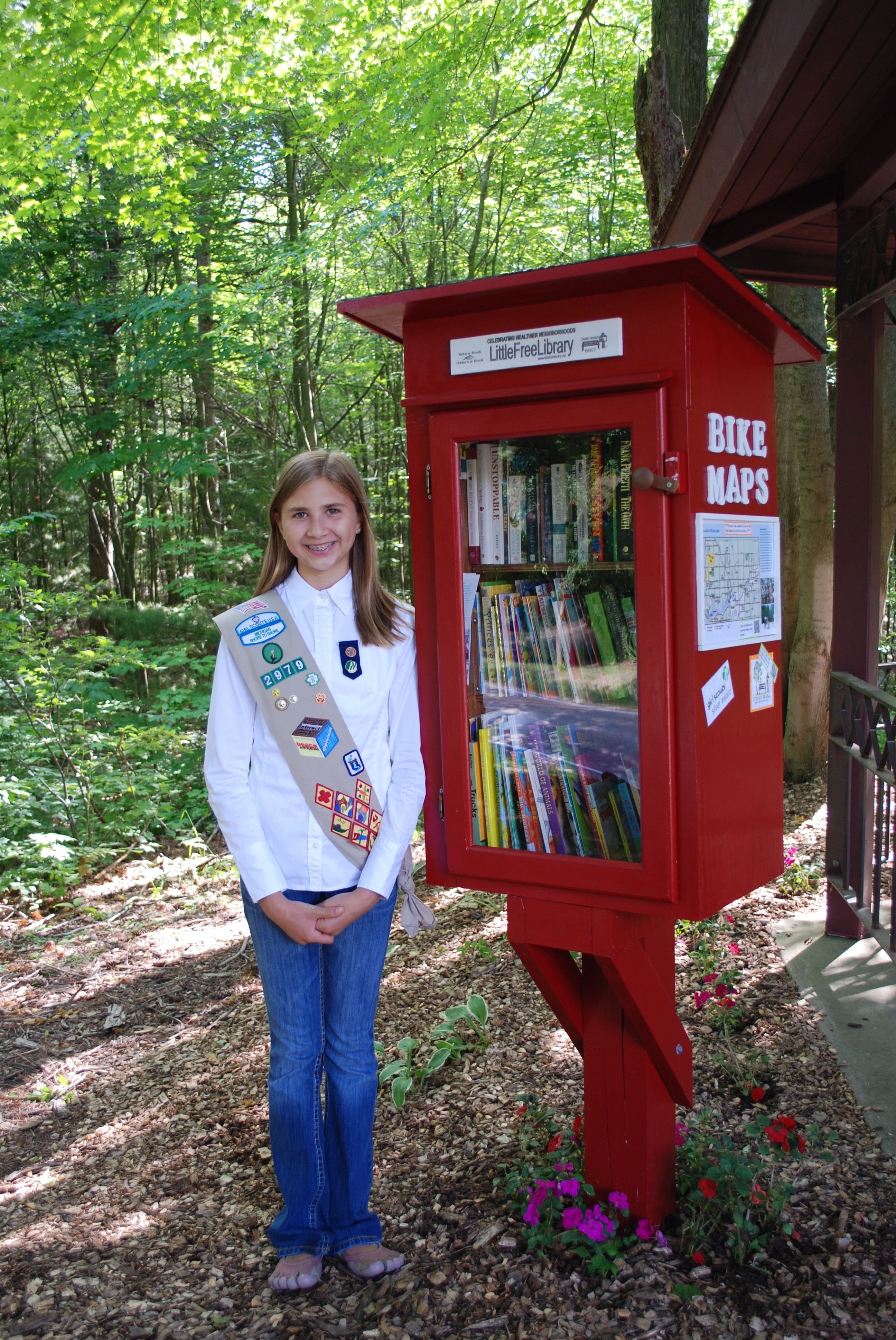 10 Fashionable Girl Scout Silver Award Project Ideas sara mitchem holland mi i did the little free library for my girl 1 2022