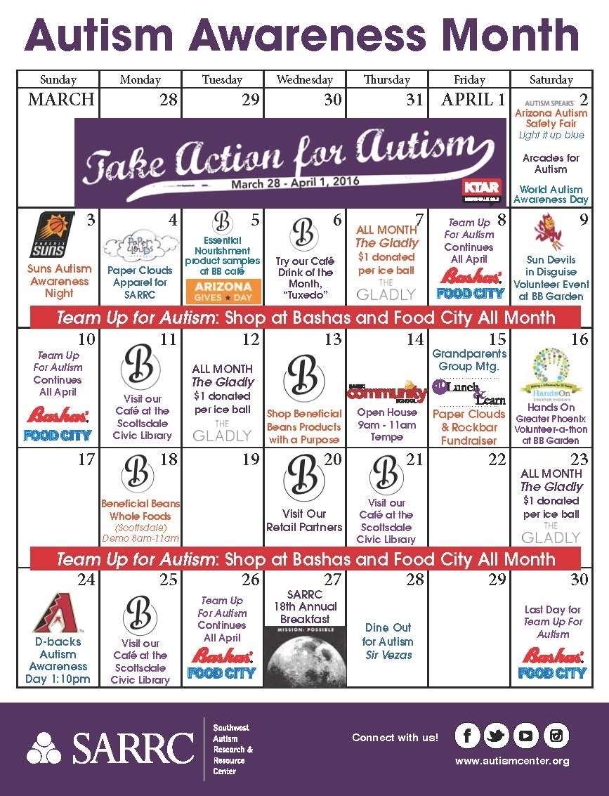 10 Most Recommended Ideas For Autism Awareness Month sarrc releases autism awareness month calendar of events southwest 2022