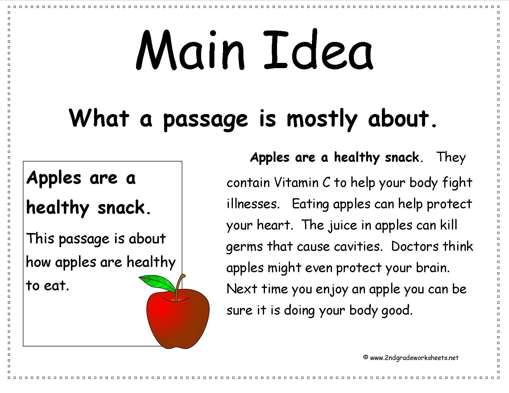 10 Attractive Main Idea Passages 2Nd Grade second grade story element reference cards 4 2022