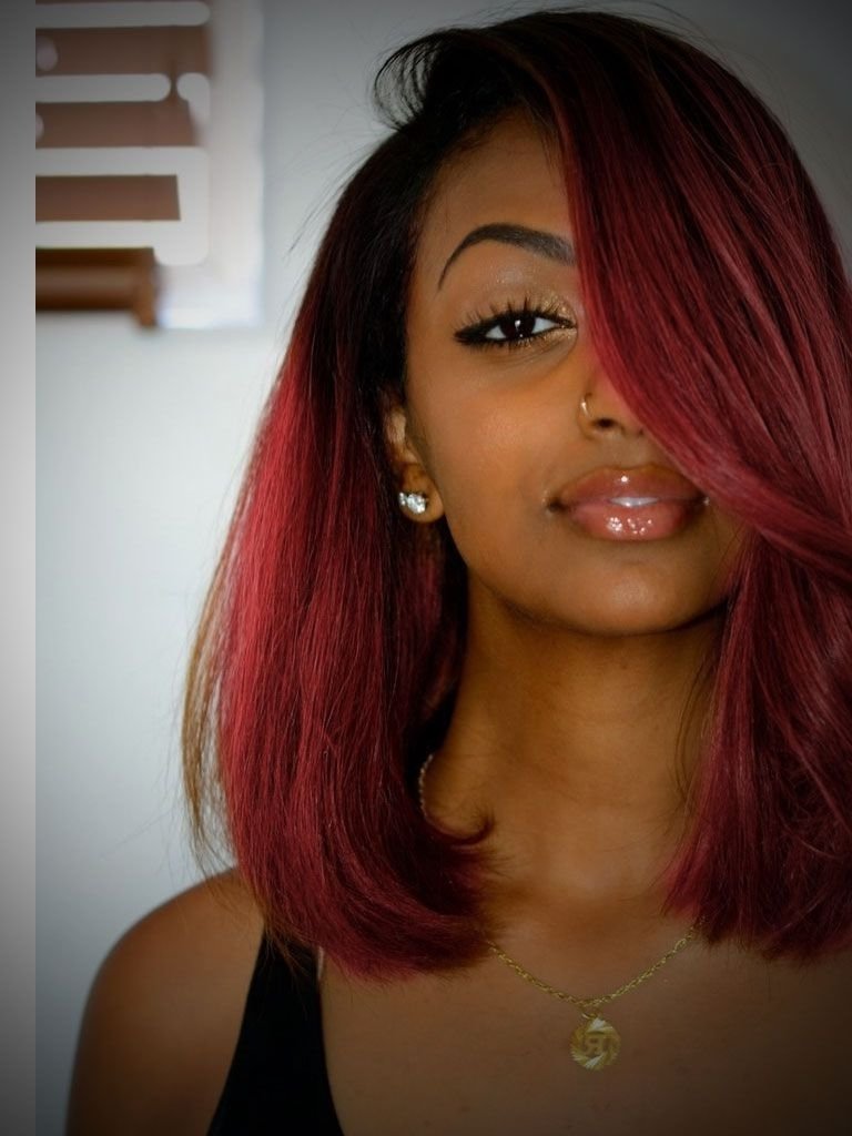 10 Pretty Black Girl Hair Color Ideas shocking auburn hair color black girl red highlights for women pics 2022