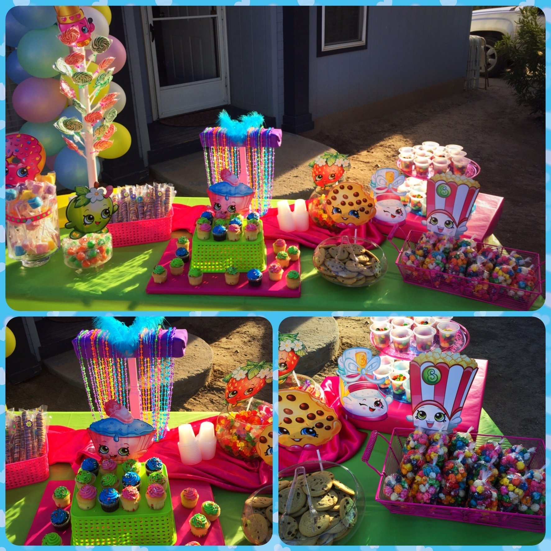 10 Stylish Candy Ideas For Candy Buffet shopkins birthday party candy bar buffet table shopkins party 2022