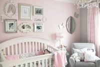 soft and elegant gray and pink nursery | gray, girls and nursery
