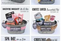 some wonderful gifts in a tin ideas! all 6 gift basket ideas come