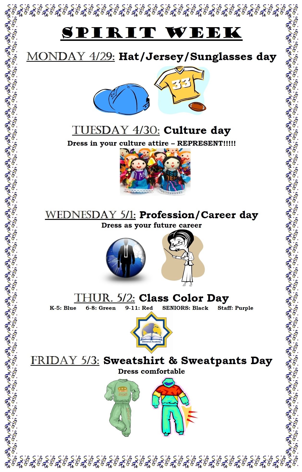 10 Trendy Spirit Day Ideas For Work spirit week 2013 spirit week pinterest school week students 2 2022