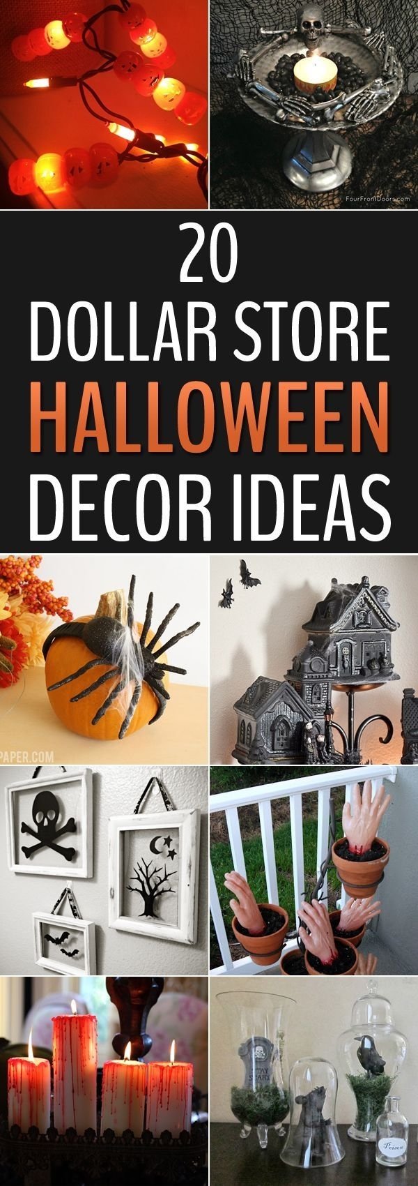 10 Great Dollar Store Halloween Craft Ideas spooky decor on a dime dollar store halloween cheap halloween 2023