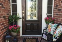 spring outdoor decorating. small front porch | small outdoor living