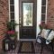 spring outdoor decorating. small front porch | small outdoor living
