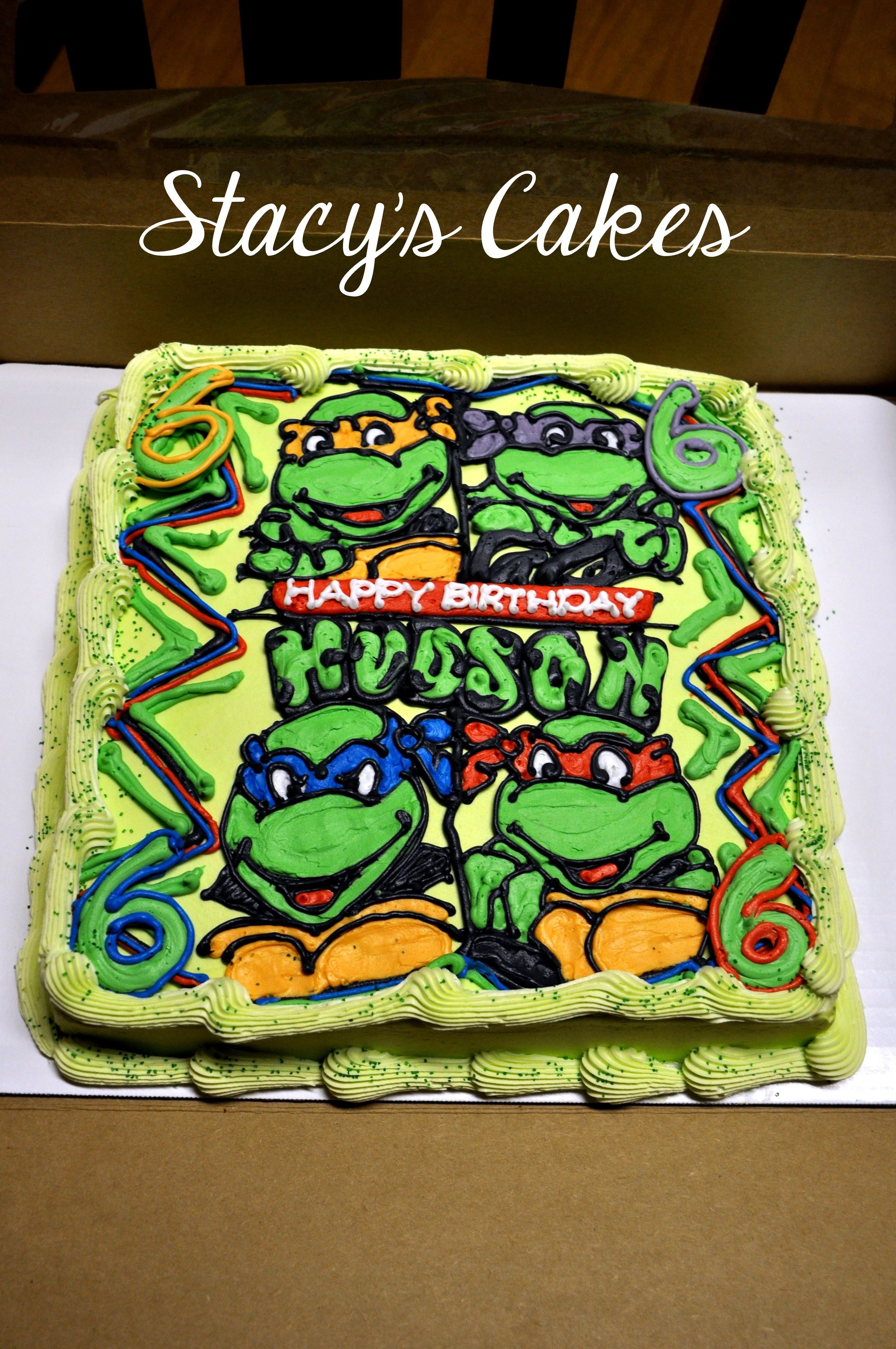 10 Great Ninja Turtle Birthday Cake Ideas stacys cakes ninja turtle birthday cake traycs 4th birthday 2022